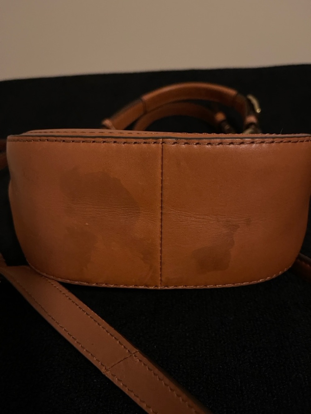 Coach Brown Leather Crossbody with Tassel - Picture 6 of 13